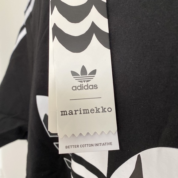 NEW Adidas Marimekko Cotton Tee Shirt Dress - Picture 8 of 9